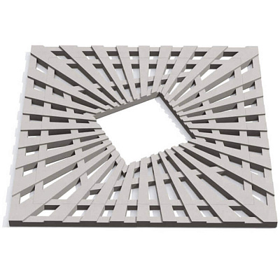 Приствольная решетка ПП ZKING ATMOSPHERE 1200х1200мм Бежевая