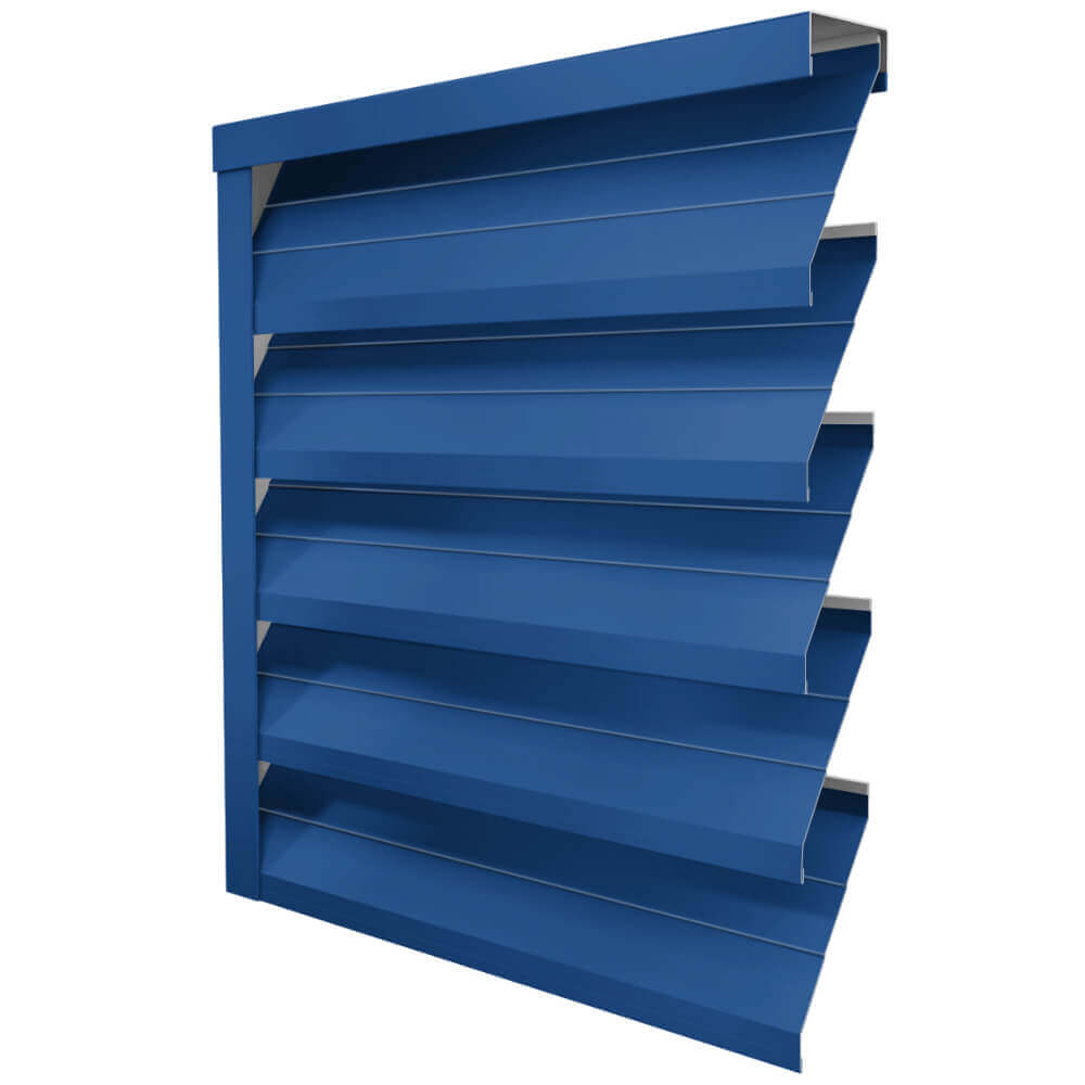 Ламель ЭКО-Z-US усиленная RAL5005 Синий Сигнал полиэстер односторонний