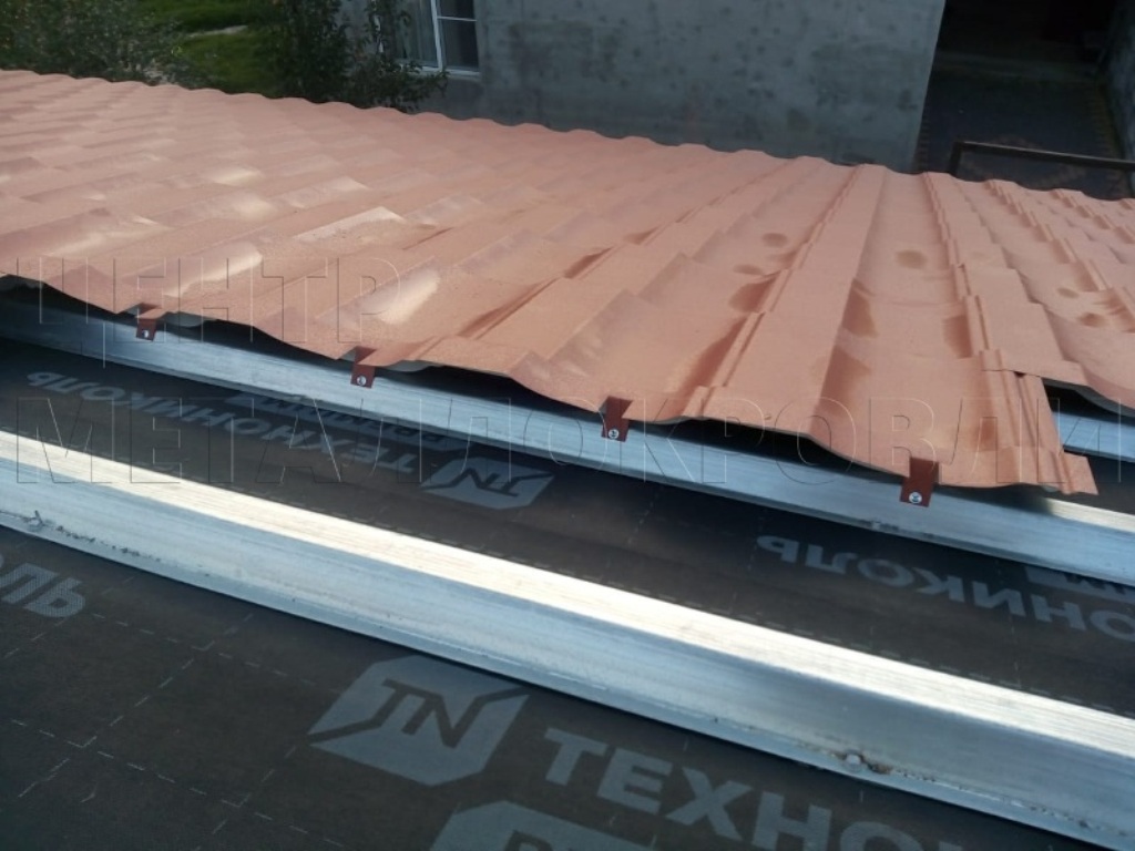 Металлочерепица Геркулес 8004 терракотовый Стальной Бархат от Центра Металлокровли в Талдыкоргане