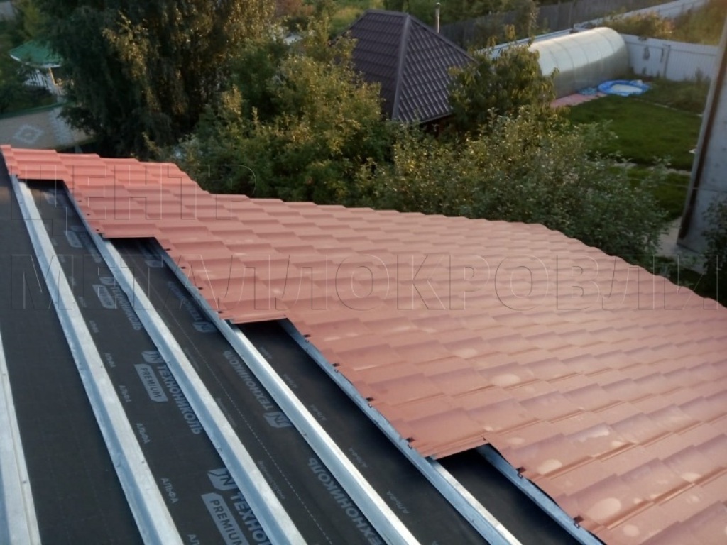 Металлочерепица Геркулес 8004 терракотовый Стальной Бархат от Центра Металлокровли в Талдыкоргане