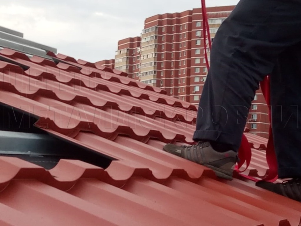 Металлочерепица Геркулес 8004 терракотовый Стальной Бархат от Центра Металлокровли в Талдыкоргане