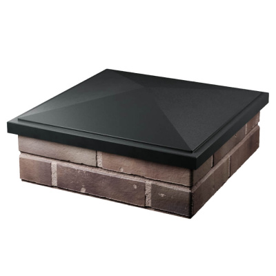 Колпак БонаМоно Черный на столб 2х2 кирпича фото 3